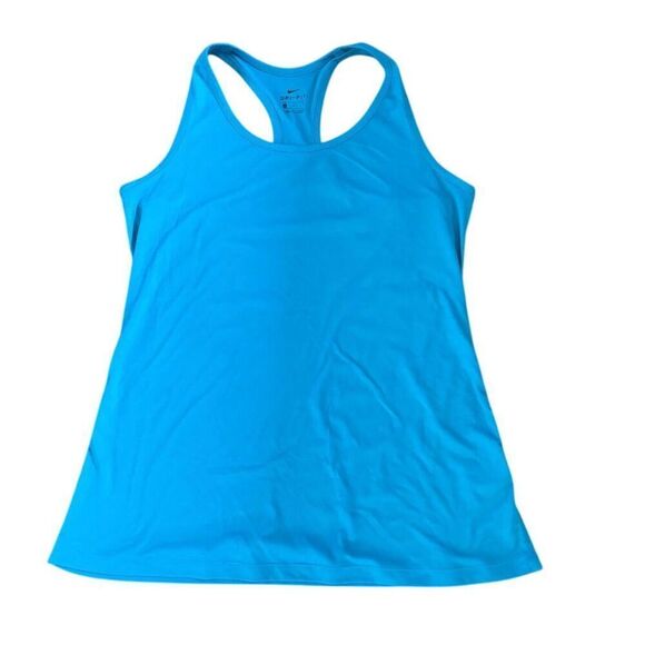 Nike Women's Blue Racerback Tank Top M Gym Running Sleeveless - Picture 1 of 6